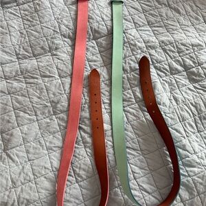 Men’s Vineyard Vines size 42 pink belt and blue belt